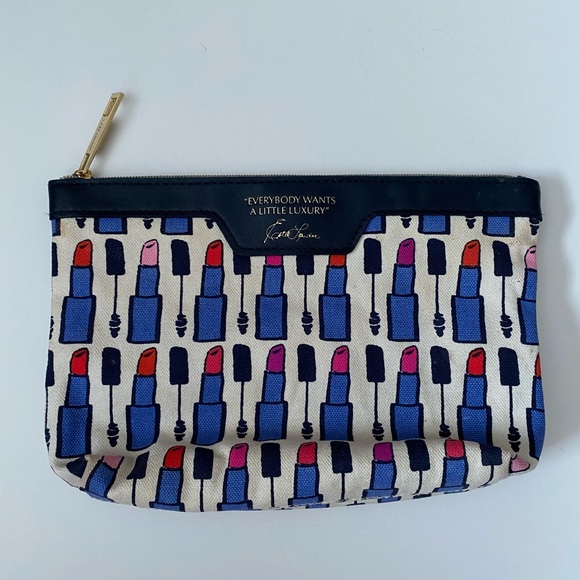 Estee Lauder canvas cosmetic bag, lipsticks Print - Picture 1 of 10
